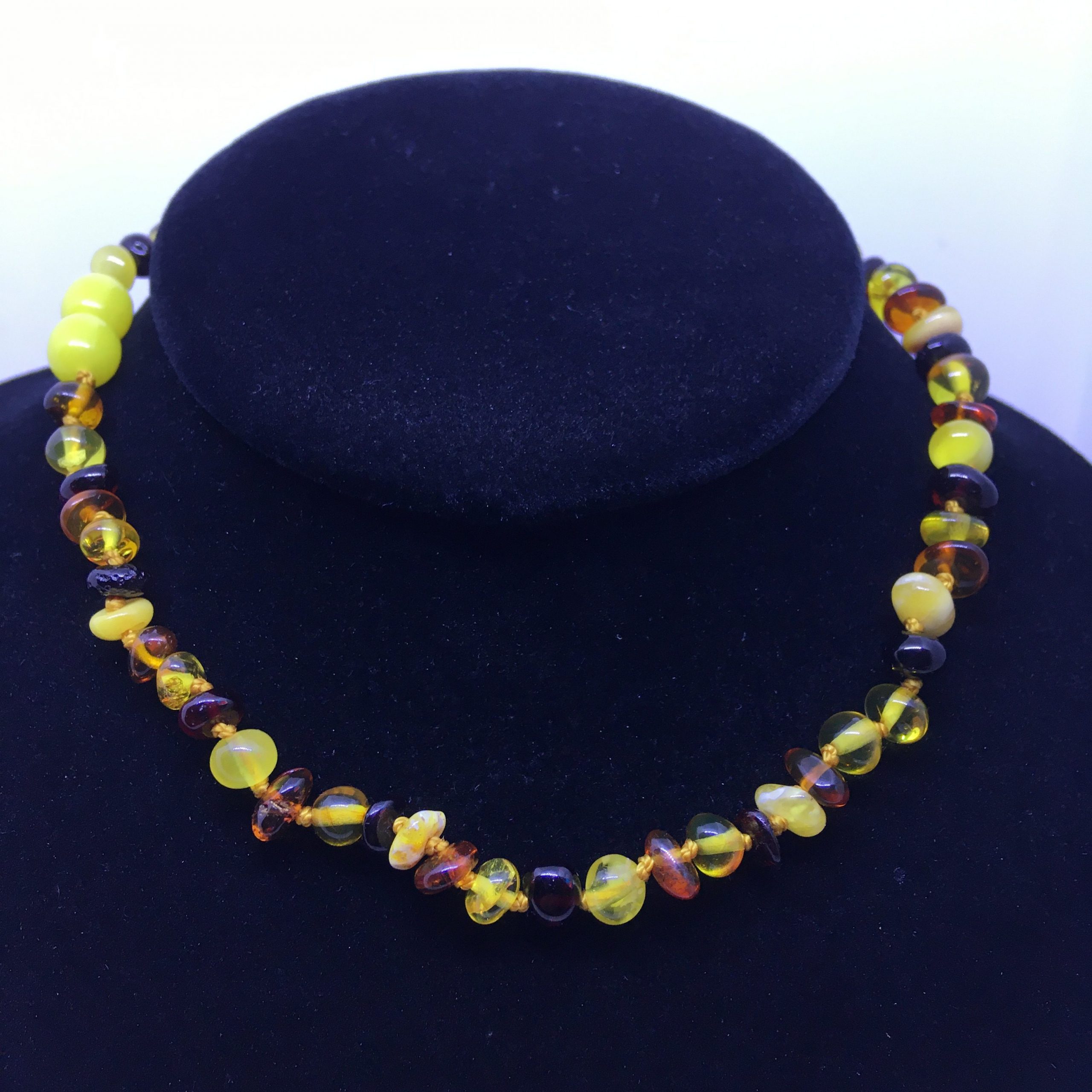 amber teething necklace dark and honey