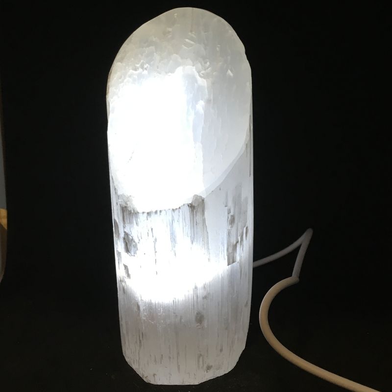 selenite lipstick lamp