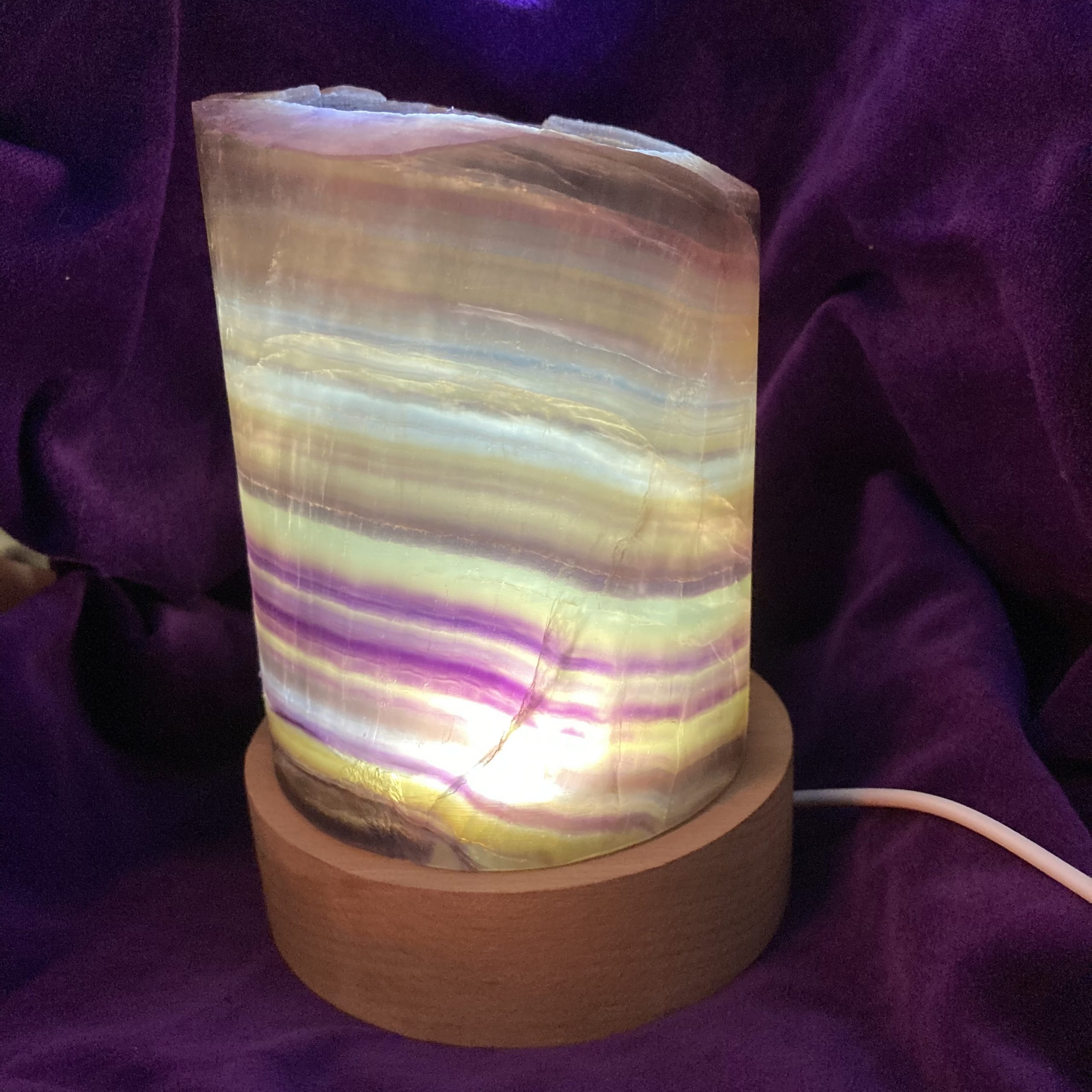 fluorite lamp front view