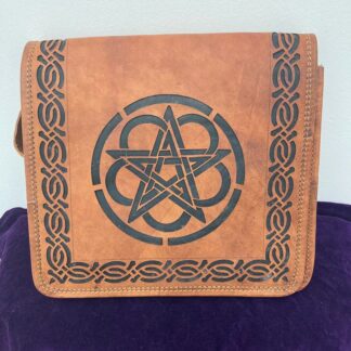 Leather Purse/Case with Laser Cut Pentagram