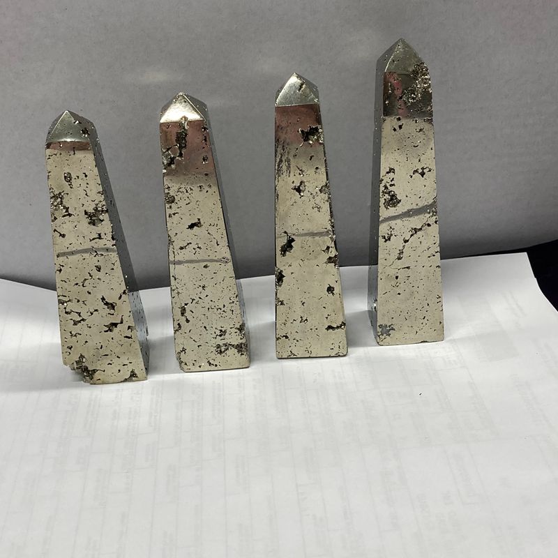 pyrite obelisks