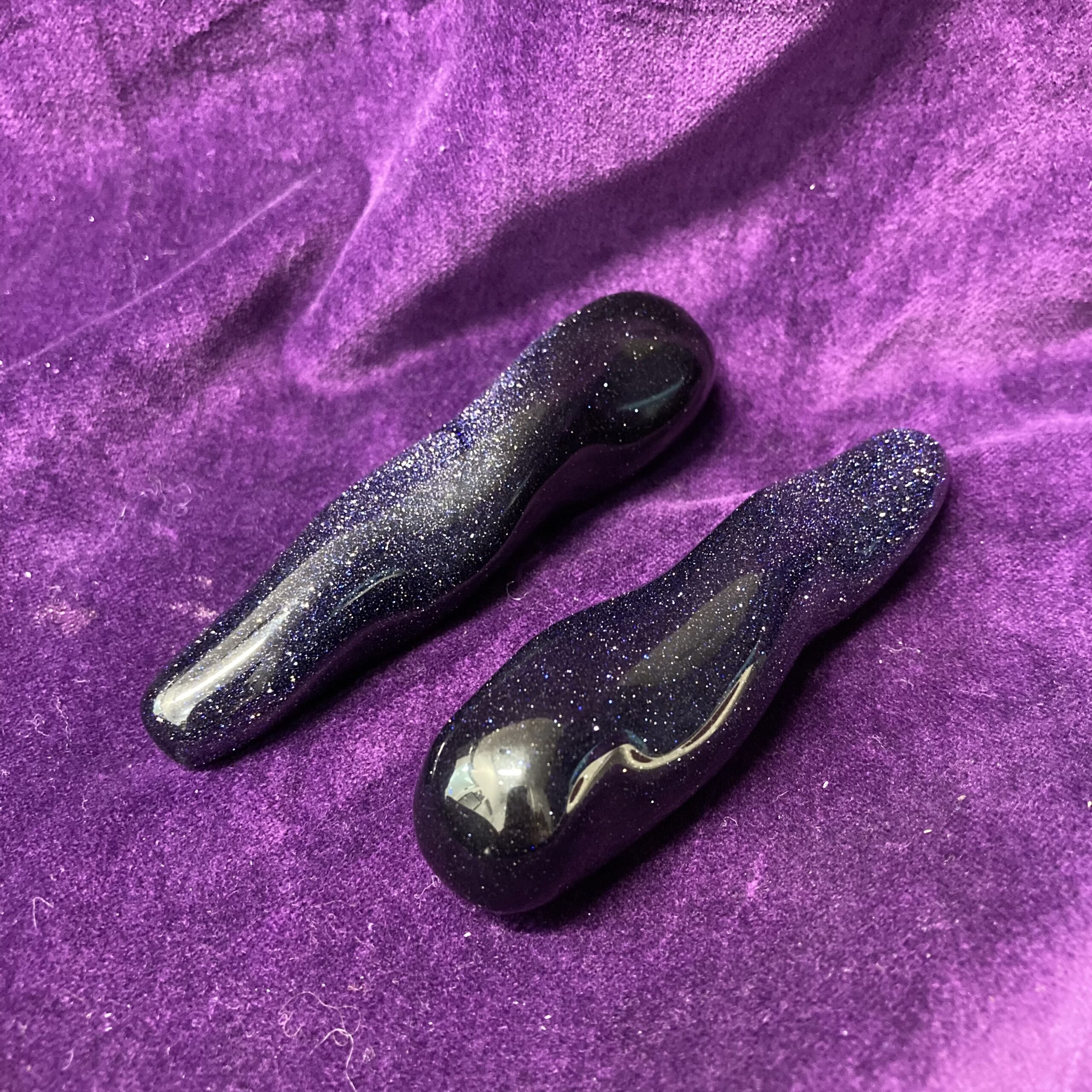blue goldstone wands