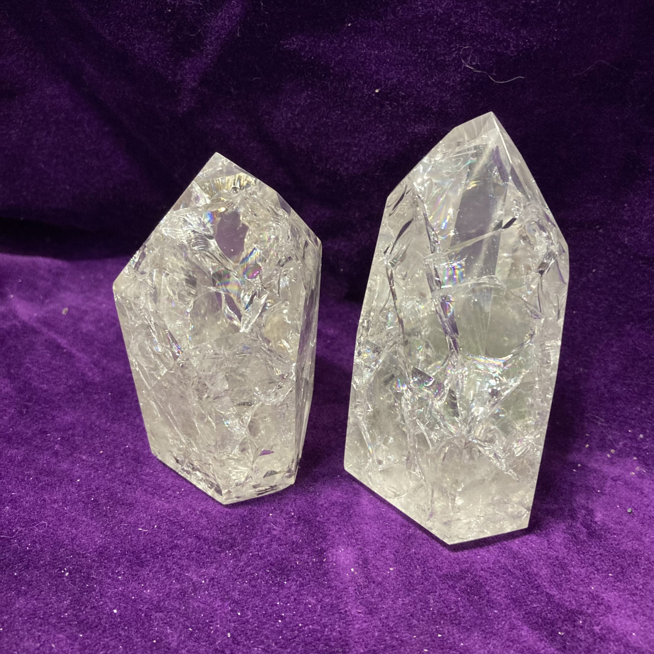 crackle quartz tall