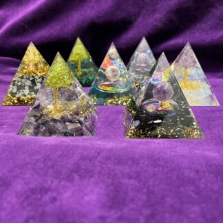 Orgonite Gemstone Pyramids